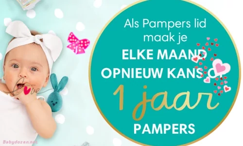 Meld je aan voor de Gratis Pampers luiers winactie